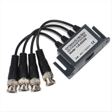 4-kanálový video balun BNC UTP CAT5 vysielač pre CCTV/dohľad