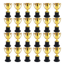24 pakkaus Mini Trophy lapsille palkinnot, muovi kulta palkinto Trophy Cups