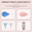 Ceramic Precision Tip Applicator Bottle for Pottery Glaze Sliding 5