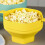 Bol à pop-corn pliable pour micro-ondes, seau rouge 3