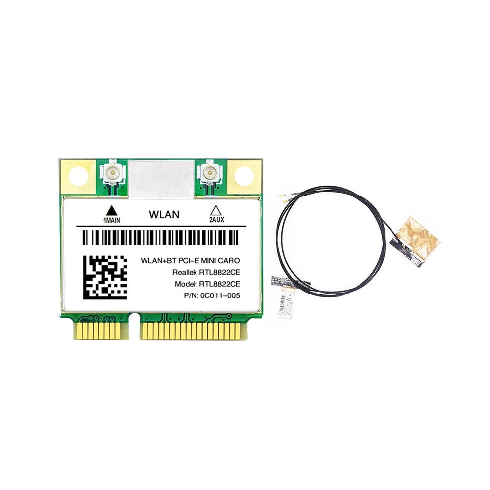 Rtl8822ce Wifi Card+Antenna 1200Mbps 2.4G+5Ghz 802.11Ac Network 4854155089368