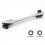 Double Ended Quick Socket Ratchet Wrench Rod Screwdriver Bit Tool 5
