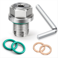 Piggyback Oil Drain Plug, Self Tapping Oil Pan Thread Repair Kit