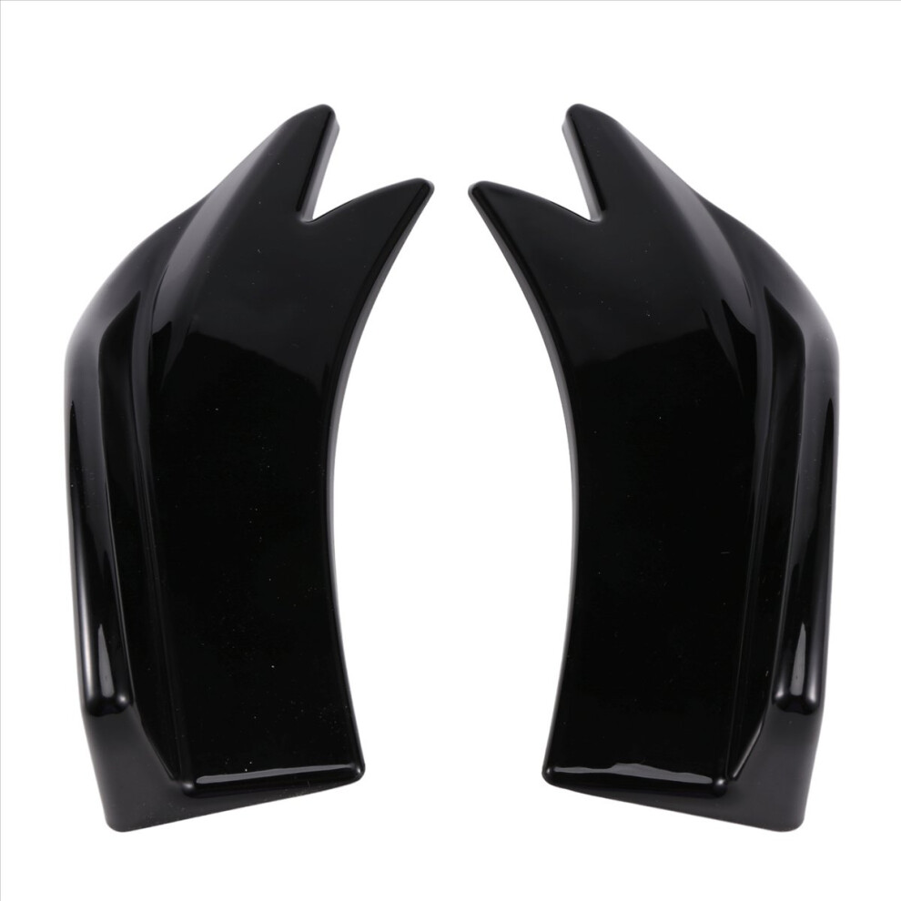 27Cm Car Rear Bumper Spoiler Canards Fins Protector Guard Universal 4854155052591