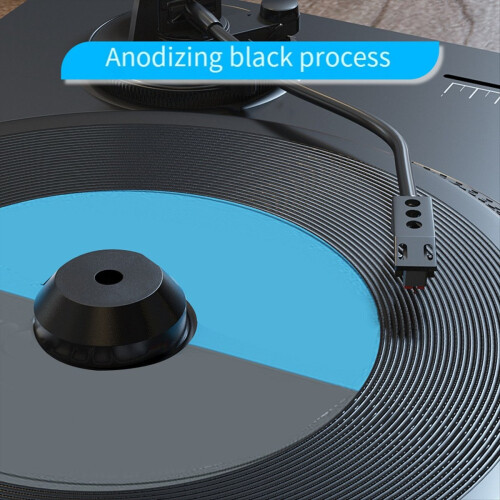 Audio LP Vinyl Turntables Disc Stabilizer Record Player HiFi Black 2