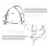 Fire Sprinkler Head Guard Cover Head Cage for Protecting Flush 4pcs 3