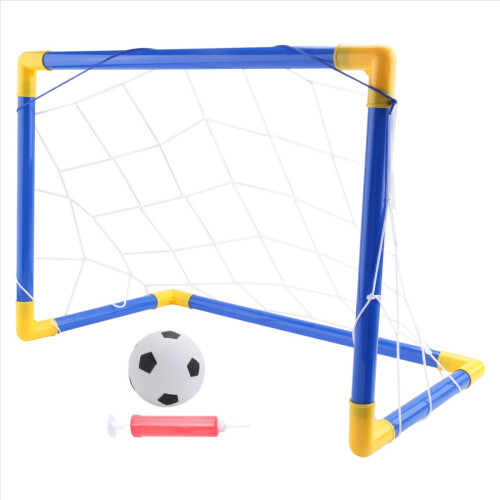 Mini porta da calcio pieghevole con rete e pompa in plastica regalo 1