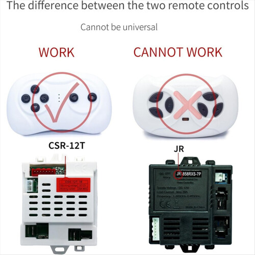 12V Ride on Car Remote Control 2.4GHz Bluetooth Controller for Toys 2