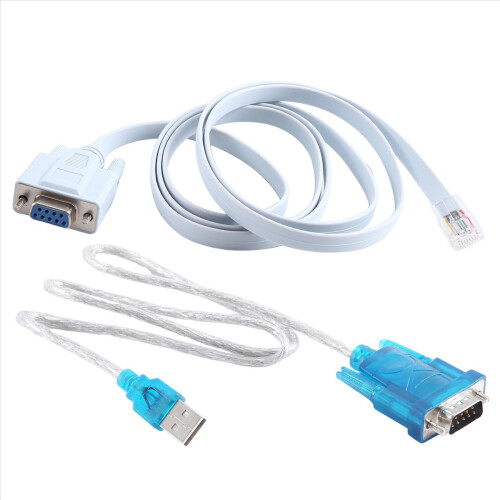 Καλώδιο δικτύου RJ45 Σειριακό καλώδιο Rj45 σε DB9 και RS232 σε USB (2 σε 1) 1