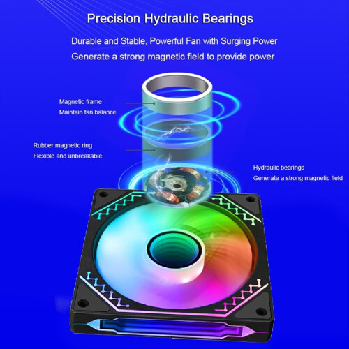 ARGB Cooling Fan Computer Chassis Fan Reverse Airflow 1