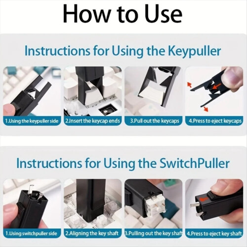 Neu 2 in 1 Keycap Puller Schalter Puller für Mechanische Tastatur 1