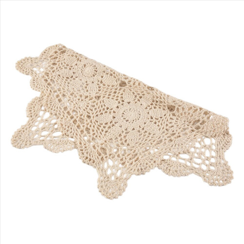 Tablecloths Crochet Square Table Cover Christmas Lace Doilies 1