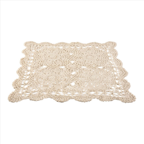 Tablecloths Crochet Square Table Cover Christmas Lace Doilies 2