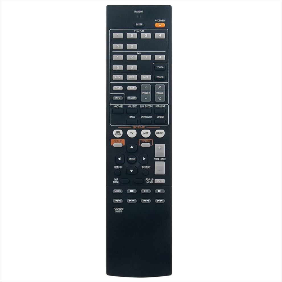 Remote Control Replacement Rav522 For Av Receiver Rx-V477 4852331029023