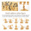 1:72 200/Set Plastic Oude Figuren Speelgoed Goud 5