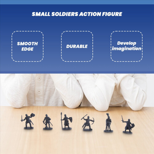 1:72 200/Set Plastic Oude Figuren Speelgoed Grijs 2