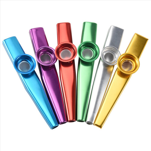 6x Metal Kazoo Μουσικά Όργανα Καλός Σύντροφος για Κιθάρα Ukulele 2