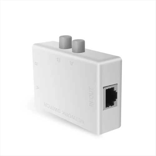 RJ45 Network Switch 2 Port LAN Ethernet Network Box Switcher RJ45 2