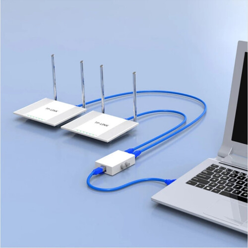 RJ45 Network Switch 2 Port LAN Ethernet Network Box Switcher RJ45 1