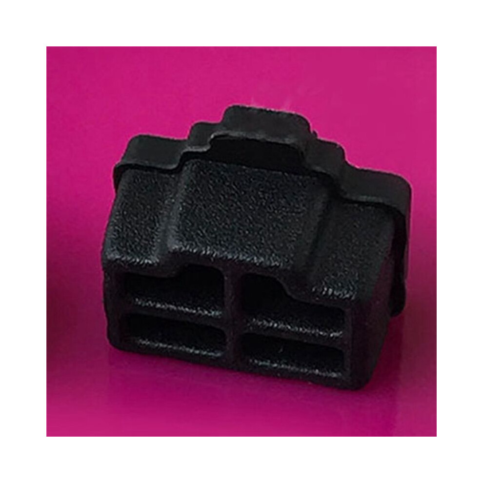 100Pcs Ethernet Hub Port Rj45 Anti Dust Cover Protector Plug Black 4854155086657
