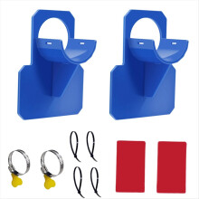 Juego de 2 soportes para manguera de piscina, color azul, para piscina elevada