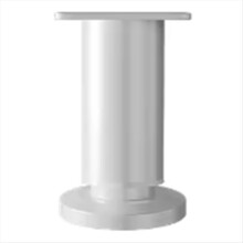 Adjustable Height Furniture Support Legs for Bed Frame, White 8-12cm