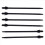Nylon Push Mount Car Dome Cable Zip Tie, 162mm Length, 20 Pcs, Black 1