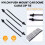 Nylon Push Mount Car Dome Cable Zip Tie, 162mm Length, 20 Pcs, Black 5