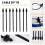Nylon Push Mount Car Dome Cable Zip Tie, 162mm Length, 20 Pcs, Black 4