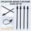 Nylon Push Mount Car Dome Cable Zip Tie, 162mm Length, 20 Pcs, Black 7