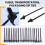 Nylon Push Mount Car Dome Cable Zip Tie, 162mm Length, 20 Pcs, Black 6