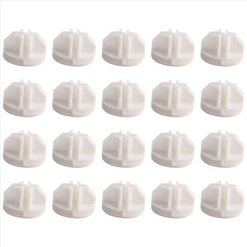 20 Pcs Grid Cube Connector ABS Connectors For Wire Shelving (White)