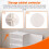 20 Pcs Grid Cube Connector ABS Connectors For Wire Shelving (White) 6