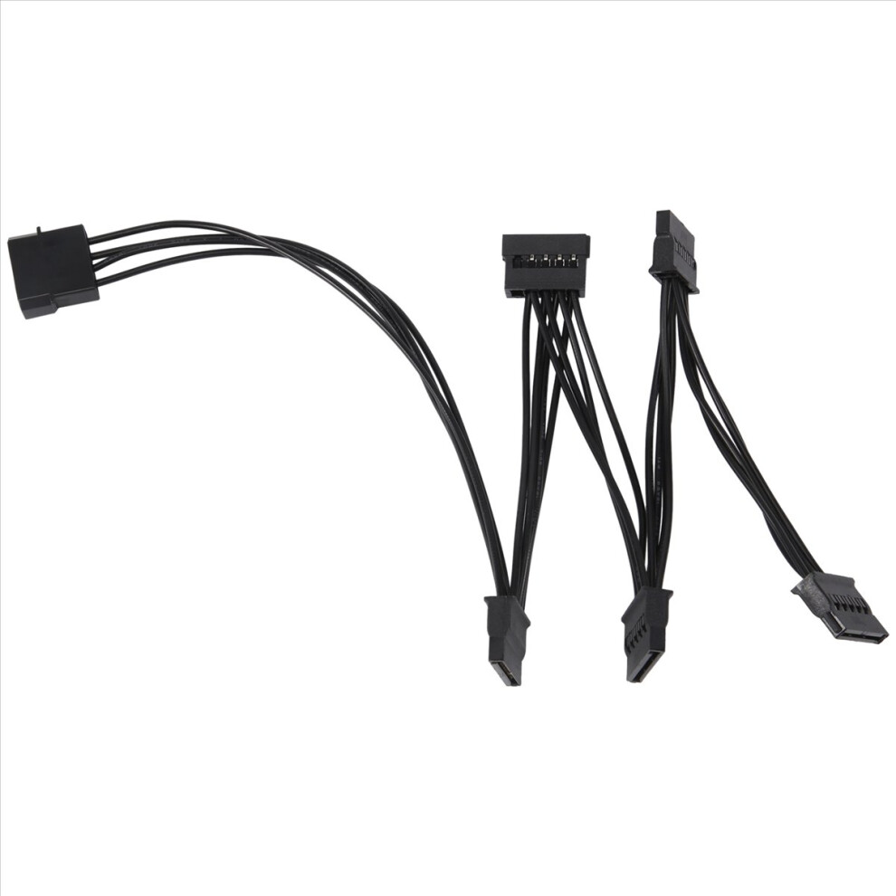 4Pin Ide To 5-Port Power Cable Molex To Sata 18Awg For Hdd Ssd Pc 4852331073705