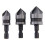 3 PeçAs 1/4 Polegadas Hex 12/16/19Mm Conjunto de Furo Rebaixado para Broca de Troca RáPida de Madeira Metal 2