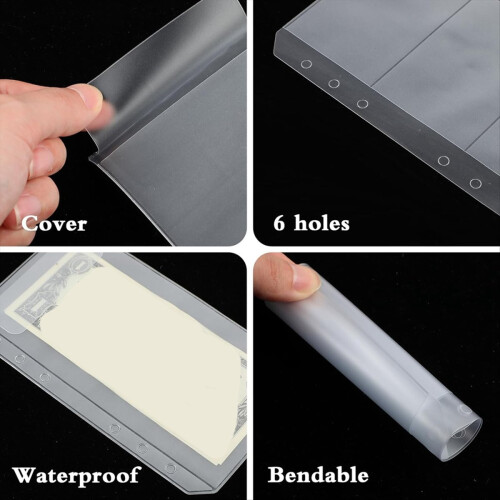 Φάκελοι μετρητών A6 Binder Pockets για πιστωτικές κάρτες 1
