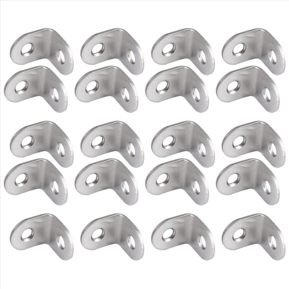 20Pcs 20Mm X 20Mm 90 Degree Shelf Support Corner Brace Angle Bracket 4852331075990