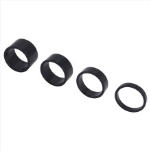 Espaçador de haste de fone de ouvido de liga de alumínio 4 peças/conjunto 5/10/15/20 mm, preto