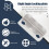 10Pcs Silver Tone Metal Right Angle Drawer Lock Strike Plate 6