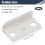 10Pcs Silver Tone Metal Right Angle Drawer Lock Strike Plate 7