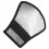 Blitzdiffusor Silber/Weiß Reflektor, Schwarz silber 3