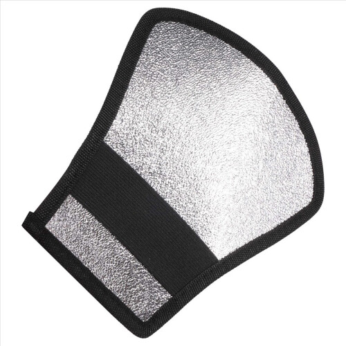 Blitzdiffusor Silber/Weiß Reflektor, Schwarz silber 2
