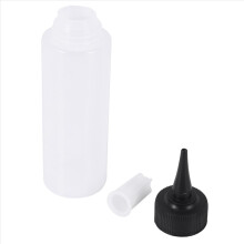 150ml Salon Hair white+black Applicator Bottle Scale Hairdressing