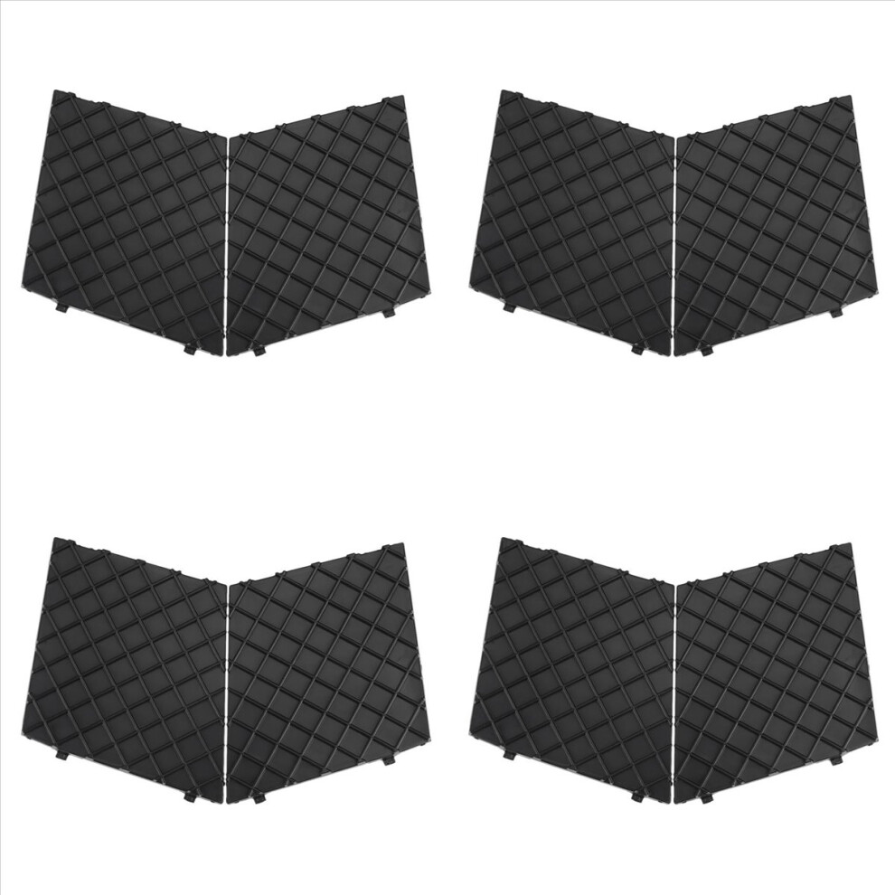 Front Bumper Lower Mesh Grill Trim Cover Pair For E60 E61 M Black 4853158894207