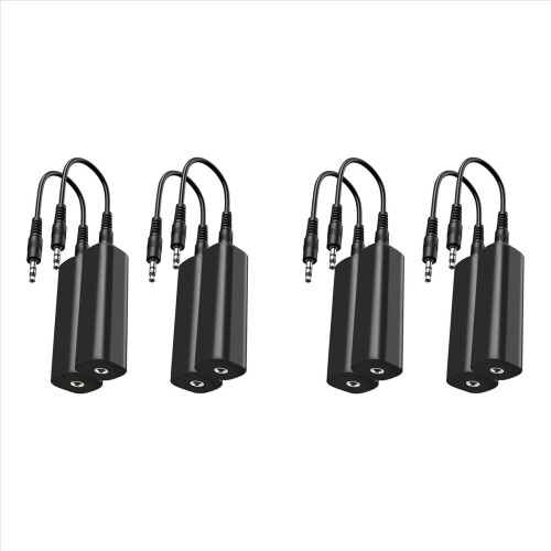 Ground Loop Isolator Noise Filter for Car Audio/Home Stereo,4 PCS
