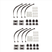 Barra de suspensão de mola de lâmina rígida de 4 peças para carro de esteira rolante 1/10 caminhão axial
