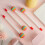 12 τεμάχια σφυράκια Lollipop Drum Sticks στρογγυλά σφυριά ουράνιου τόξου 3