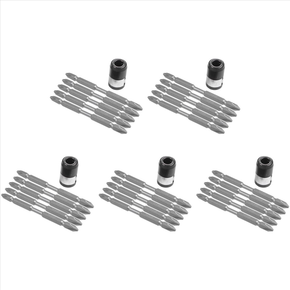 5Pcs S2 Screwdriver Bits Set 100Mm Double Head Hex Shank 4853188002832