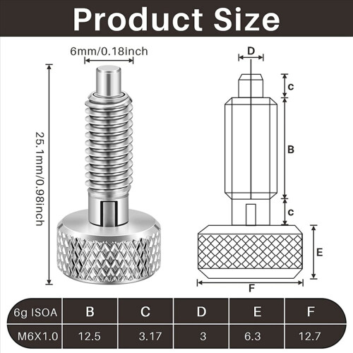 Hand Retractable Spring Plunger Release Pins for Rolling Toolbox B 1