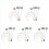 4 PCS HO Scale Model lighting tower,tower lights Model Lights 2